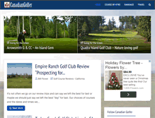 Tablet Screenshot of canadiangolfer.com